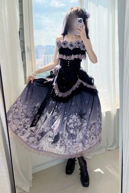 [pre-order] Romantic Rose Lolita Summer Dress Set