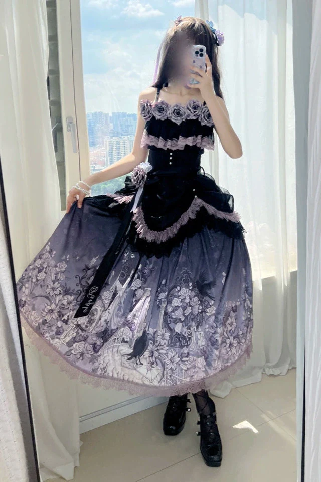 [pre-order] Romantic Rose Lolita Summer Dress Set