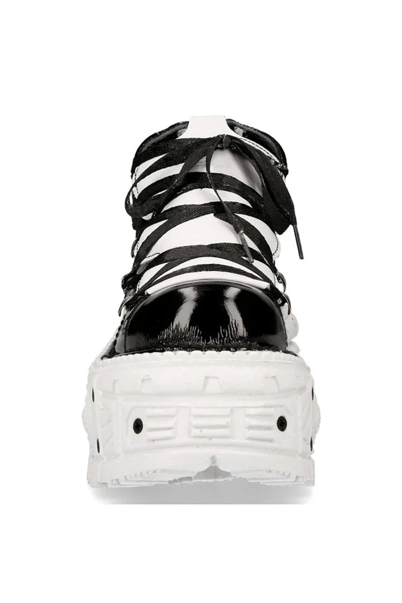 Monochrome Mode Platform Sneakers