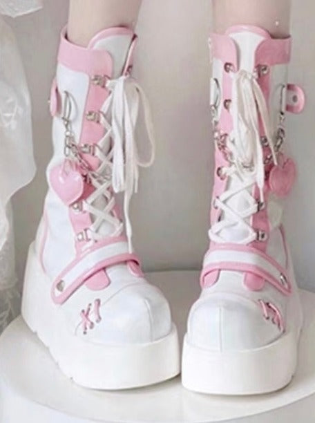 Subculture Mid Calf Half Boots
