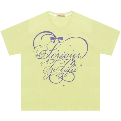 Star Falling V-neck Top