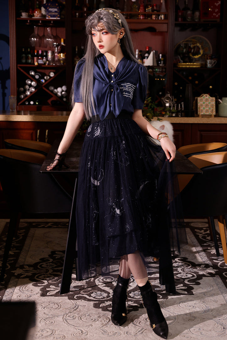 Dark Moon Top + Short Skirt + Long Skirt