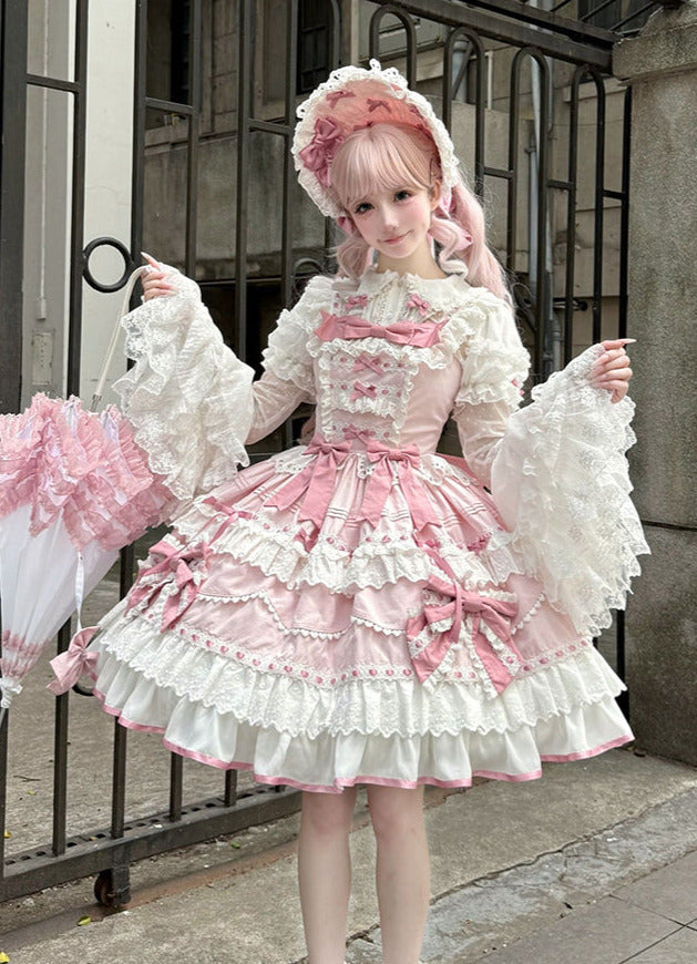 [pre-order] Lily's Tea Party Antique Lolita Dress Complete