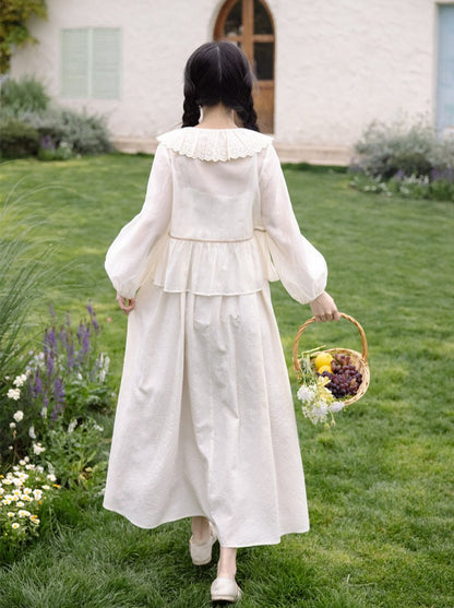 [pre-order] Retro Flower Sweet Top + Long Skirt