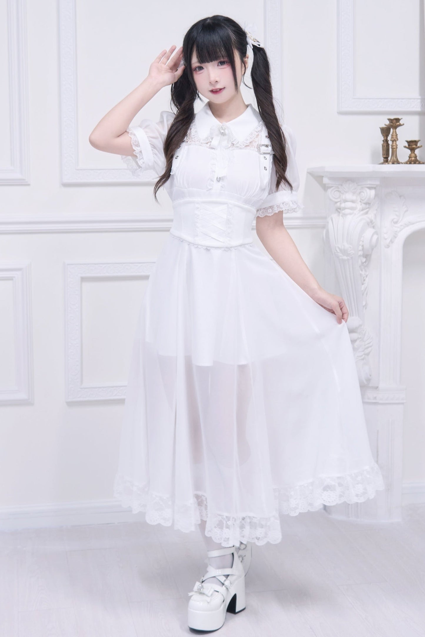 Subculture Sheer Top + Long Skirt
