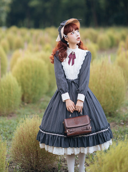 Classical Striped Volume Lolita Dress [pre-order]