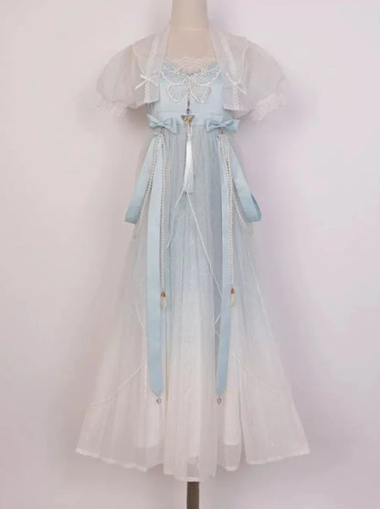 Fantasy Butterfly Lolita Chinese-style Gradient Dress Set