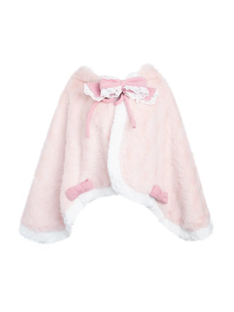 Suspender Skirt + Puff Sleeve Top + Girly Cape