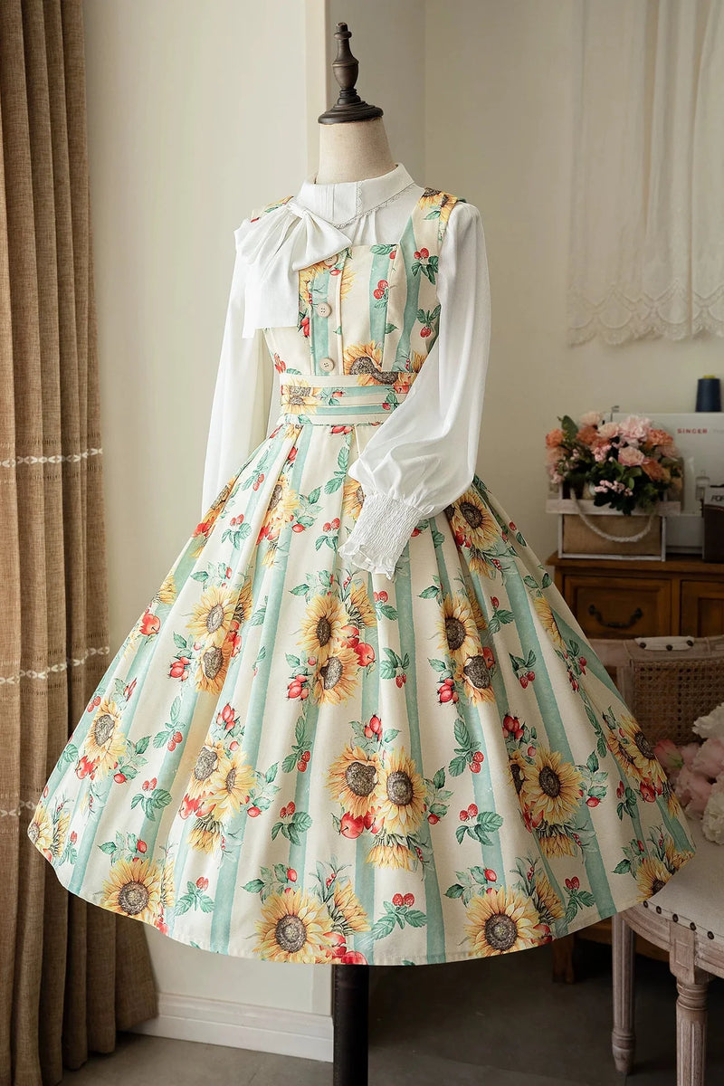 Retro Sleeveless Dress + Shirt