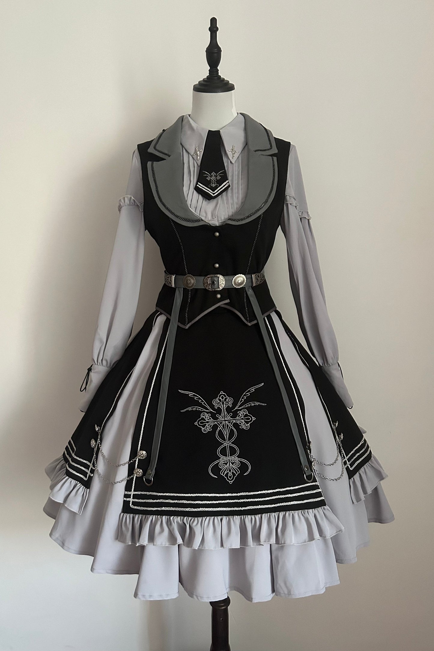 [reserved Product] Dark Knight Contract Blue Army Cloak Dress Suit