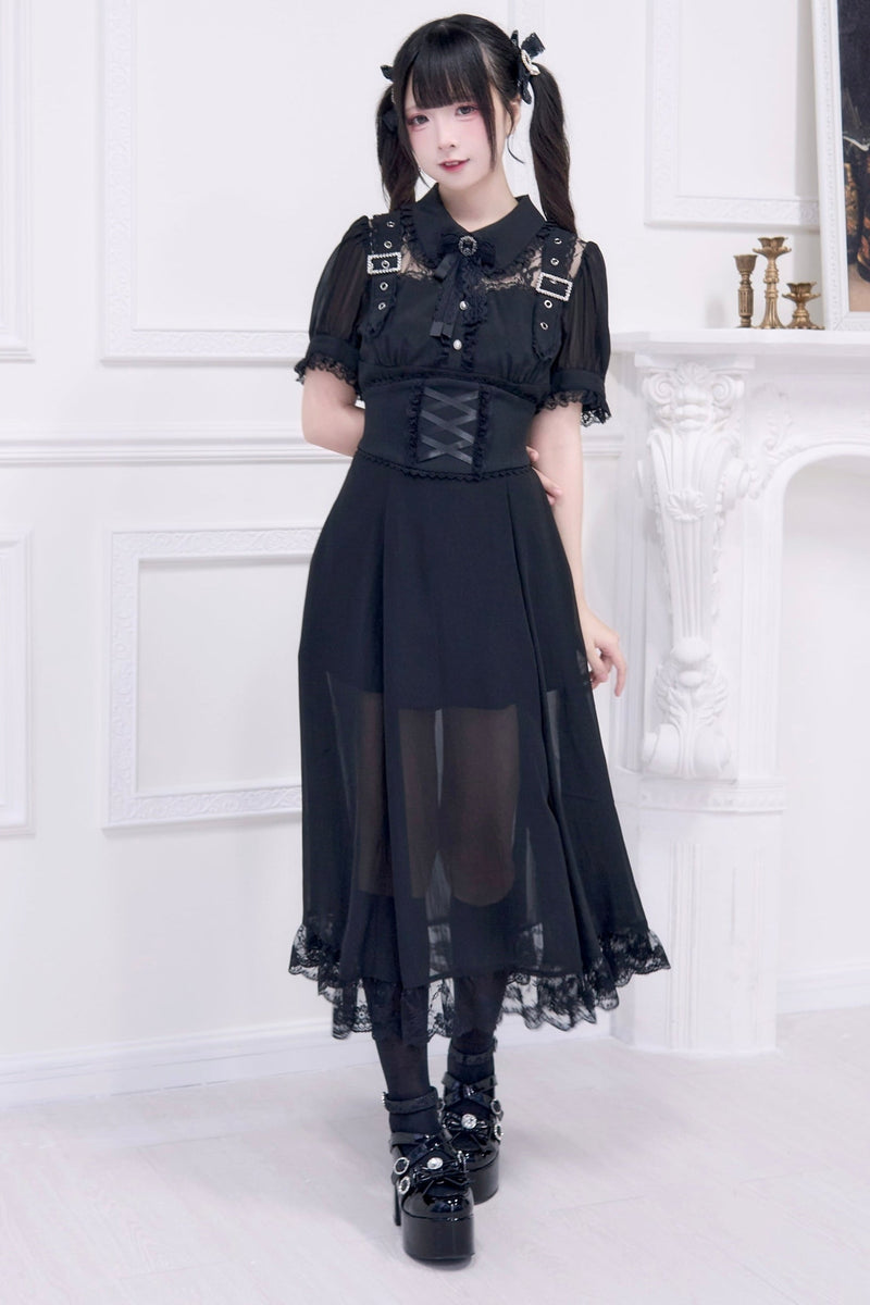 Subculture Sheer Top + Long Skirt