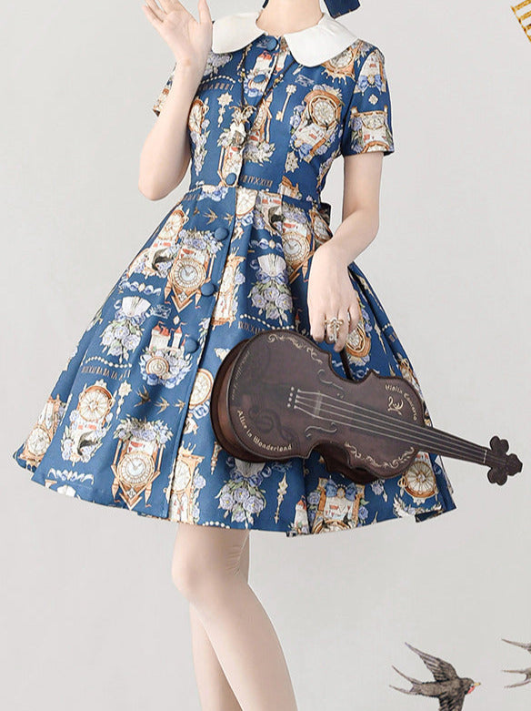 Eternal Echo Classical Print Lolita Dress Jacket Set