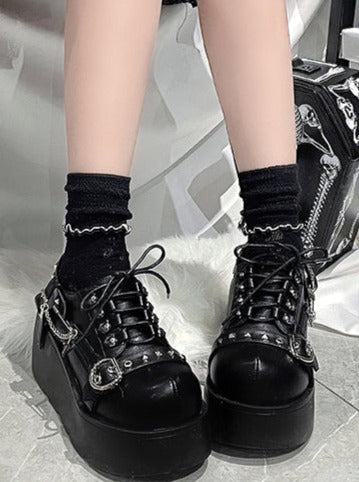 Lolita Punk Studded Platform Shoes