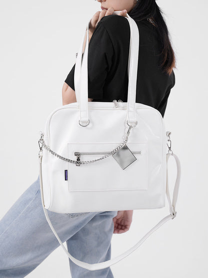 Metal Plate Chain Strap Mode Square Bag-pc Bag