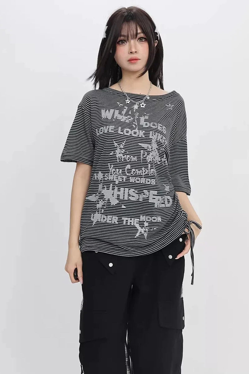 Graffiti Off-shoulder Top