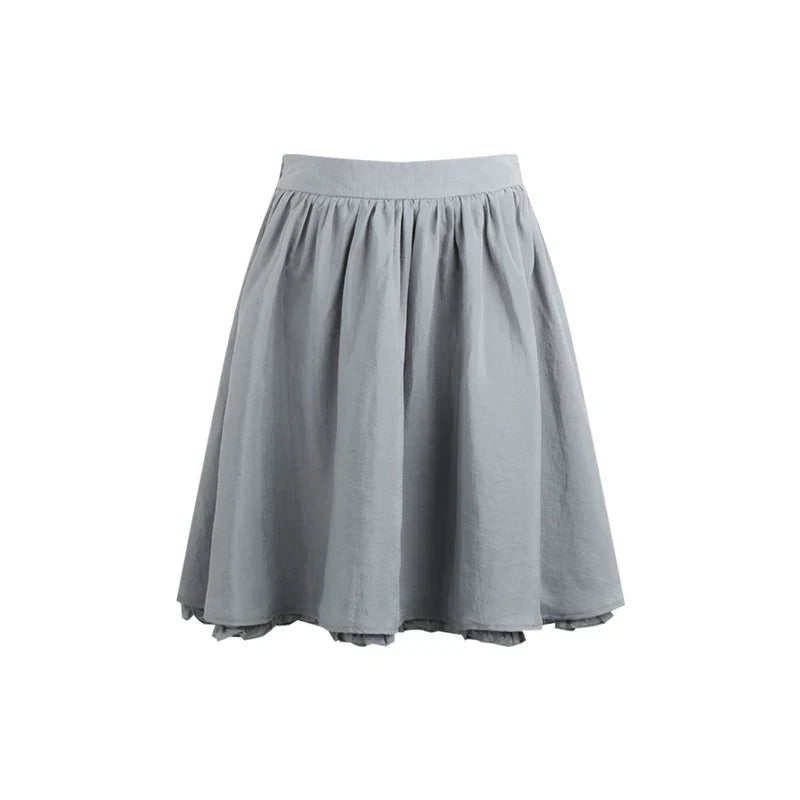 Lace Placket Top + Skirt