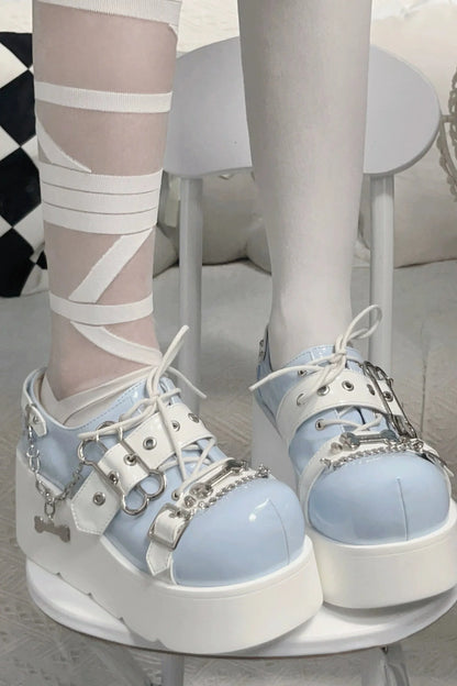 Lantern Angel Bone Platform Shoes