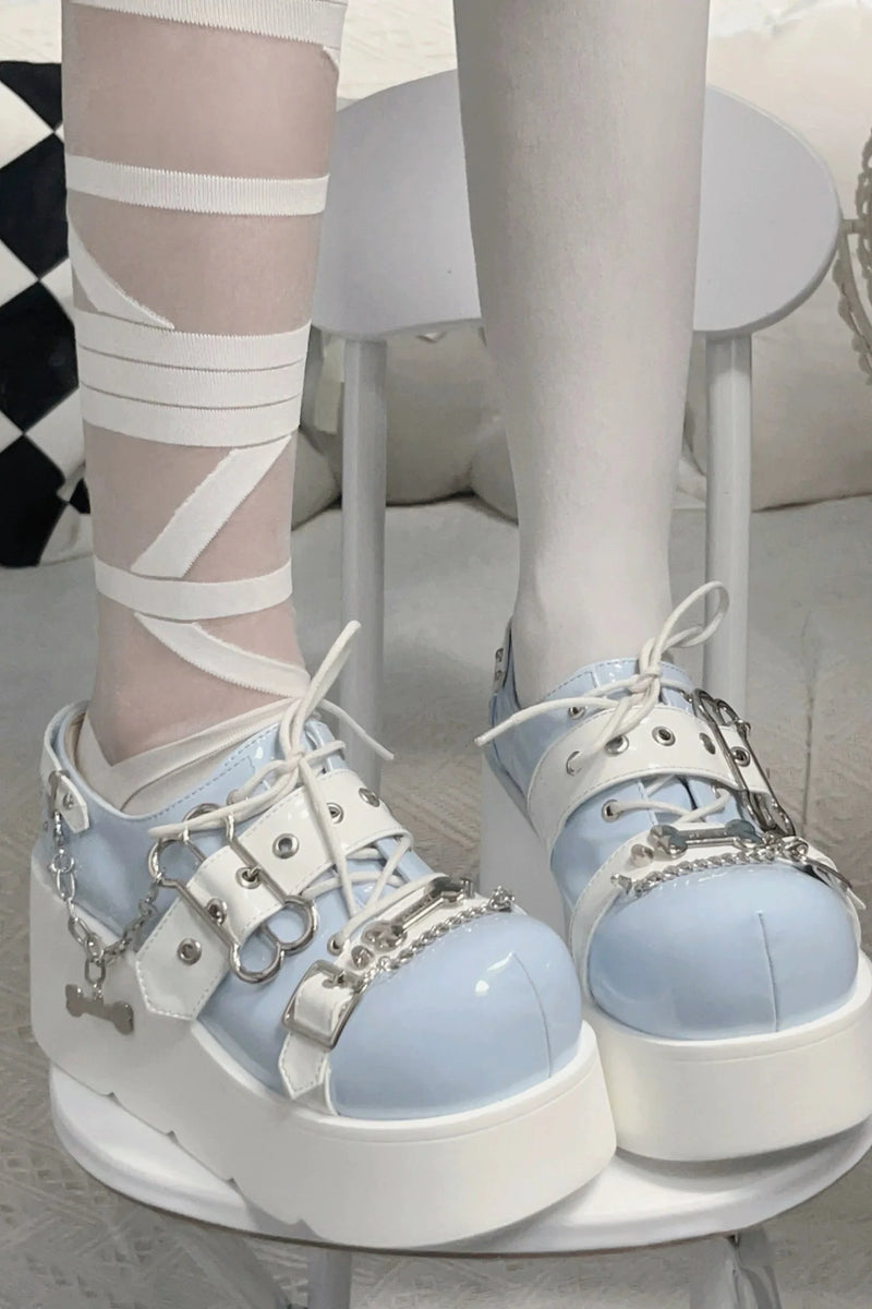 Lantern Angel Bone Platform Shoes