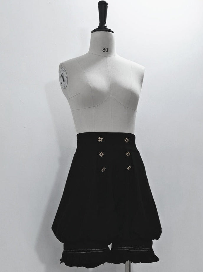 Dark Prince Hooded Cape + Rabbit Hooded Vest + Pumpkin Pants + Ruffle Shirt + Big Waist Ribbon [pre-order]