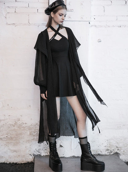 Little Black Neck Off Shoulder Skirt