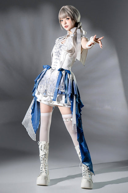 [pre-order] Prince Mode Suspender Skirt + Shorts + Shawl