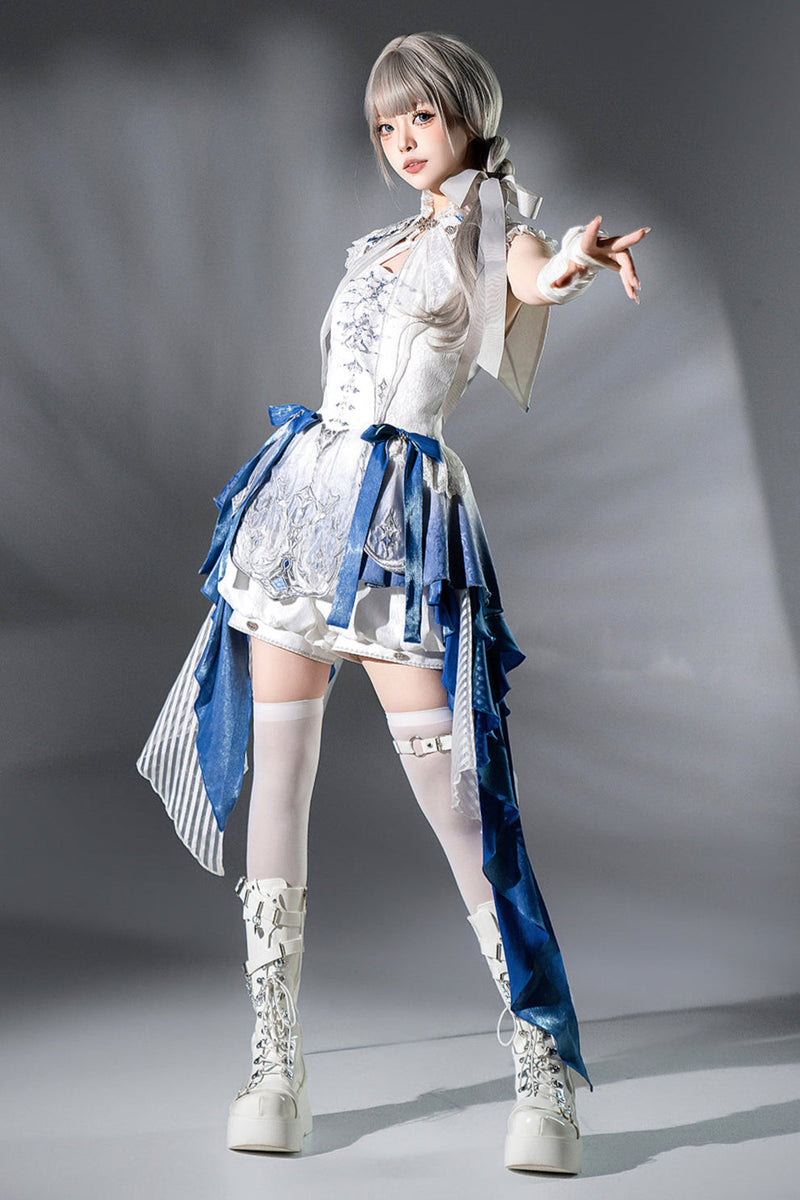 [pre-order] Prince Mode Suspender Skirt + Shorts + Shawl
