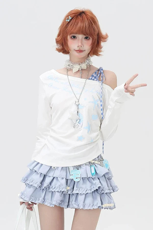 Shell One Shoulder Top