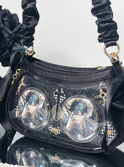Floating Cat Satin One Shoulder Bag