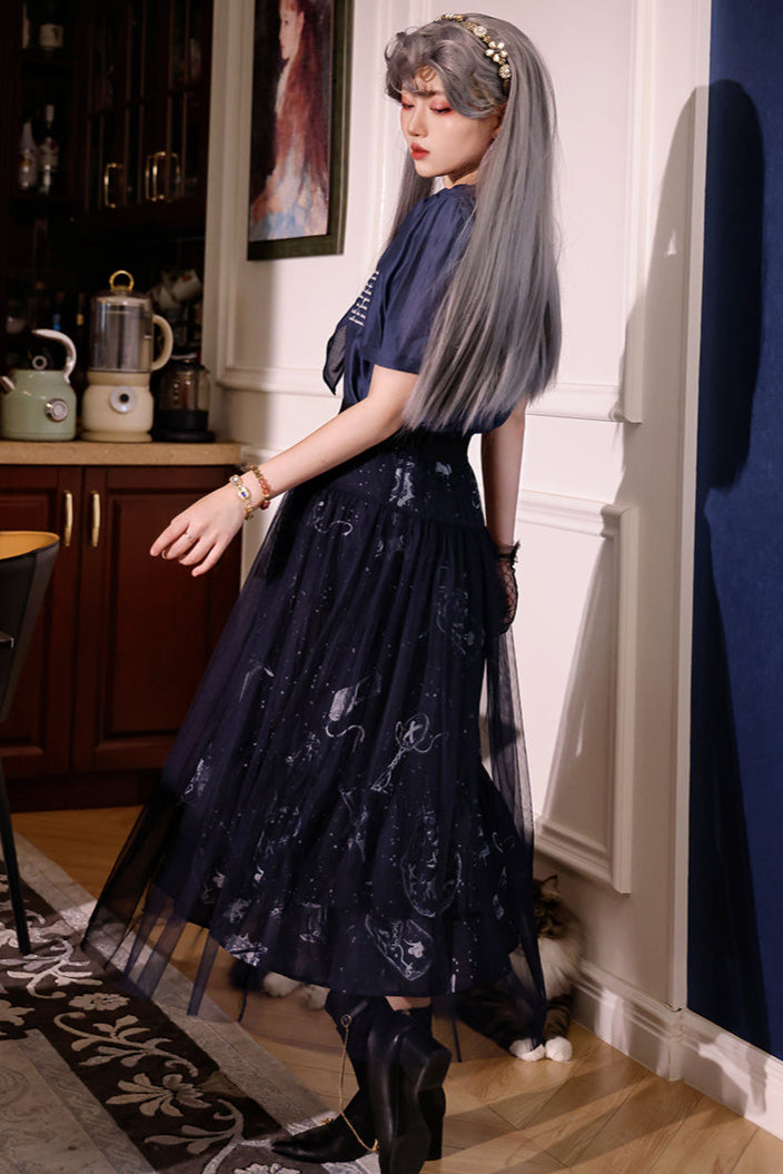 Dark Moon Top + Short Skirt + Long Skirt