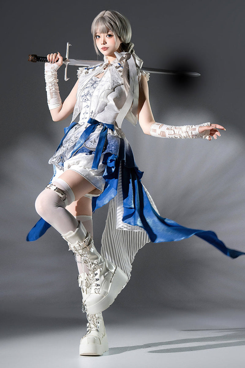 [pre-order] Prince Mode Suspender Skirt + Shorts + Shawl