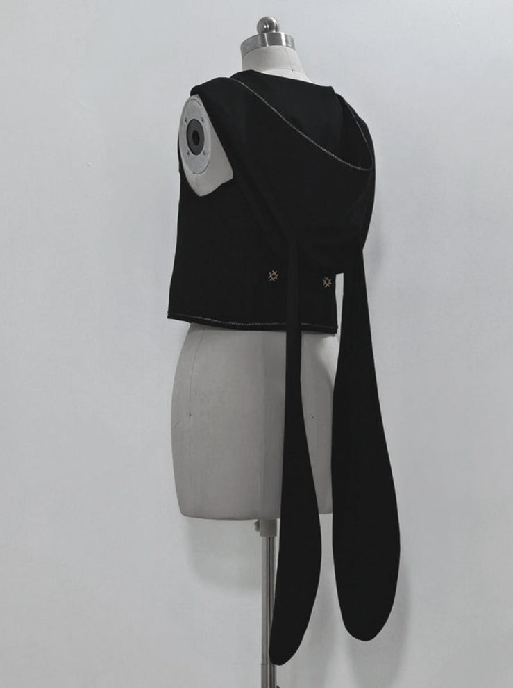 Dark Prince Hooded Cape + Rabbit Hooded Vest + Pumpkin Pants + Ruffle Shirt + Big Waist Ribbon [pre-order]