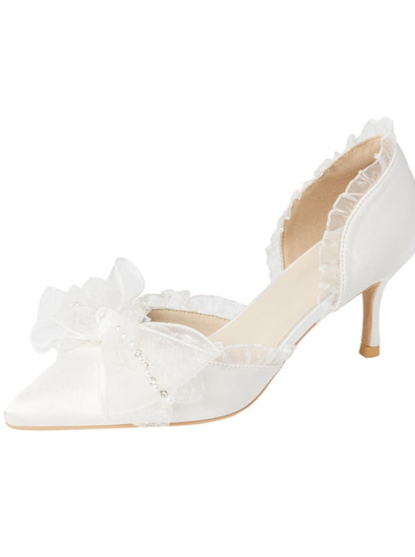 Bow Fairy Style Pin Heels