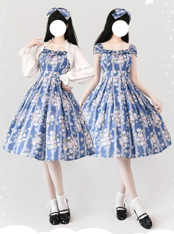 Forest Basket Retro Classic Lolita Dress + Cardigan