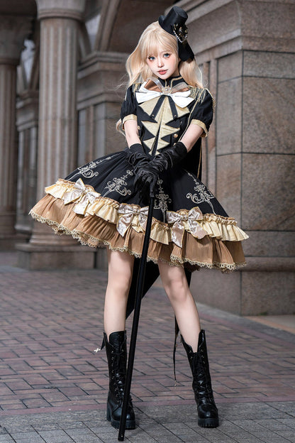 Dark Lolita Dress + Shawl