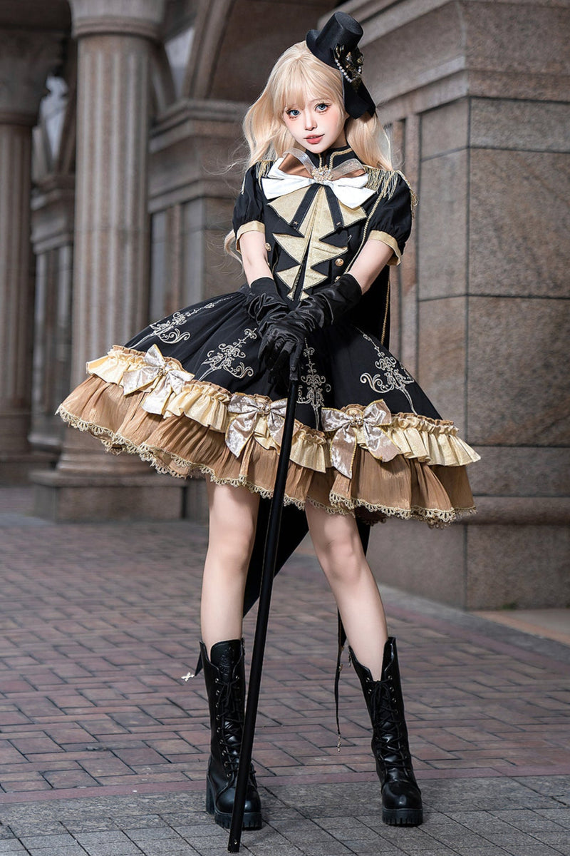 Dark Lolita Dress + Shawl