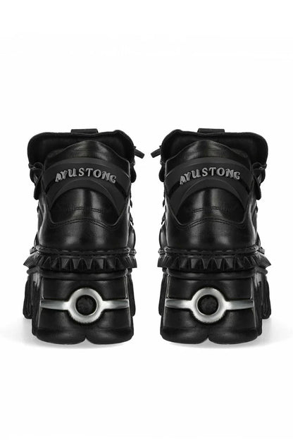 Fire Design Metal Platform Shoes