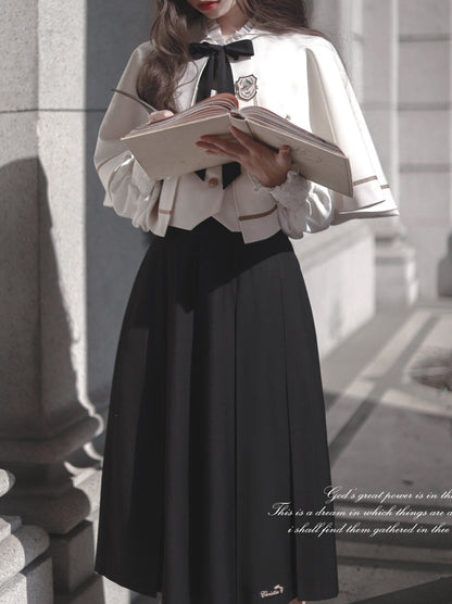 [pre-order] Christine Cape + Vest + Shirt + Long Skirt