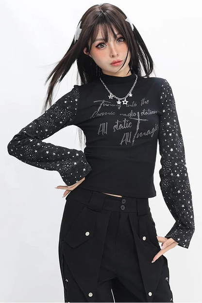 Stary Dark Tie-dye Top