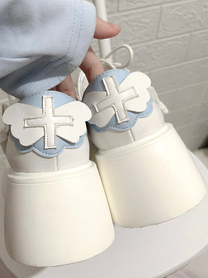 [angel Style] Love Medical Band-aid Platform Shoes