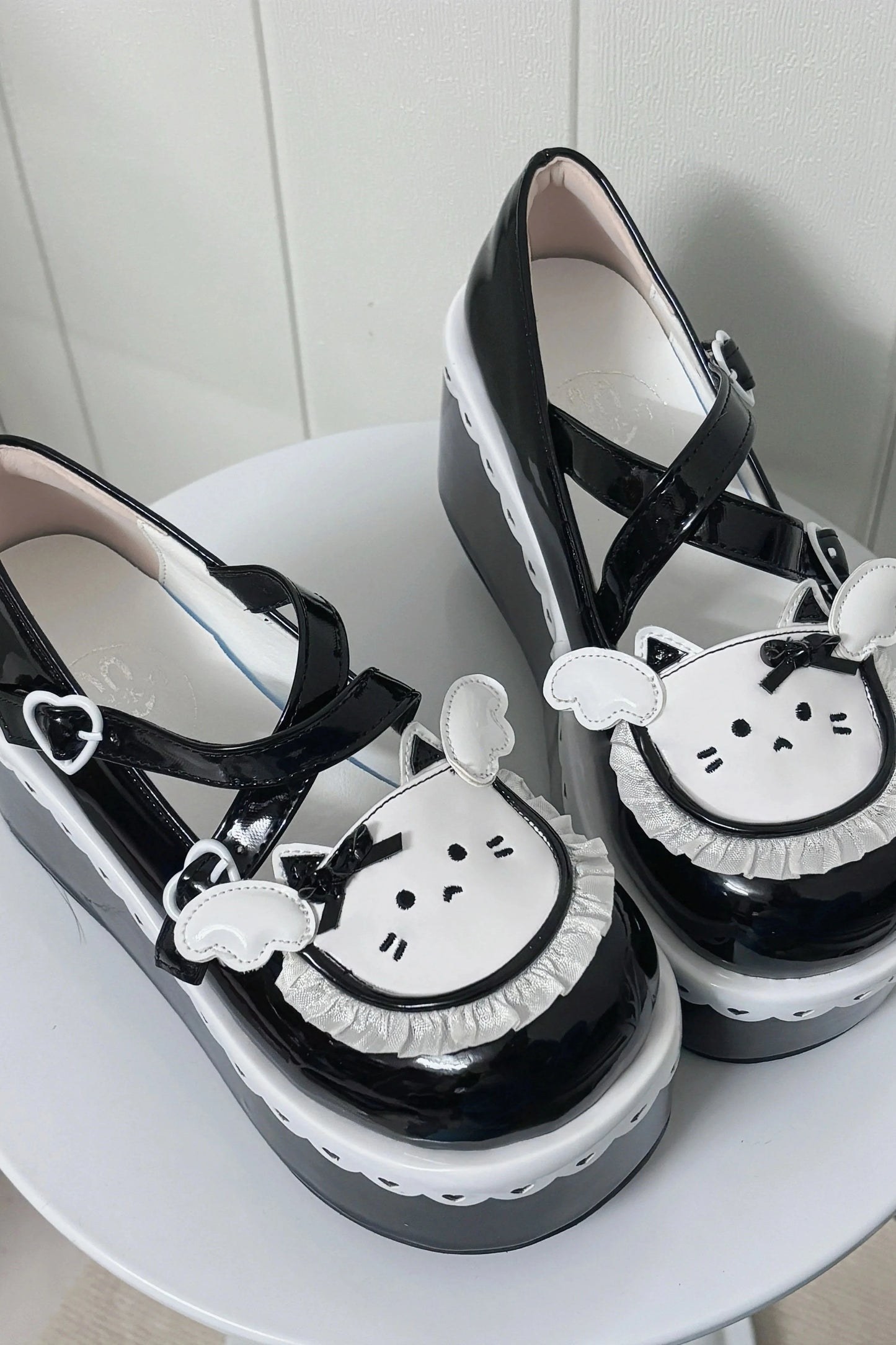 Meow Fray Animal Platform Shoes