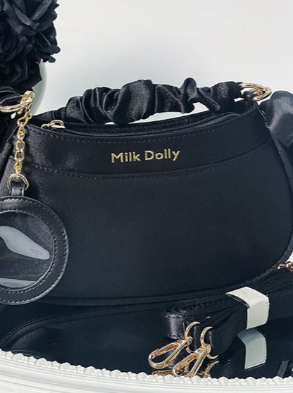 Floating Cat Satin One Shoulder Bag