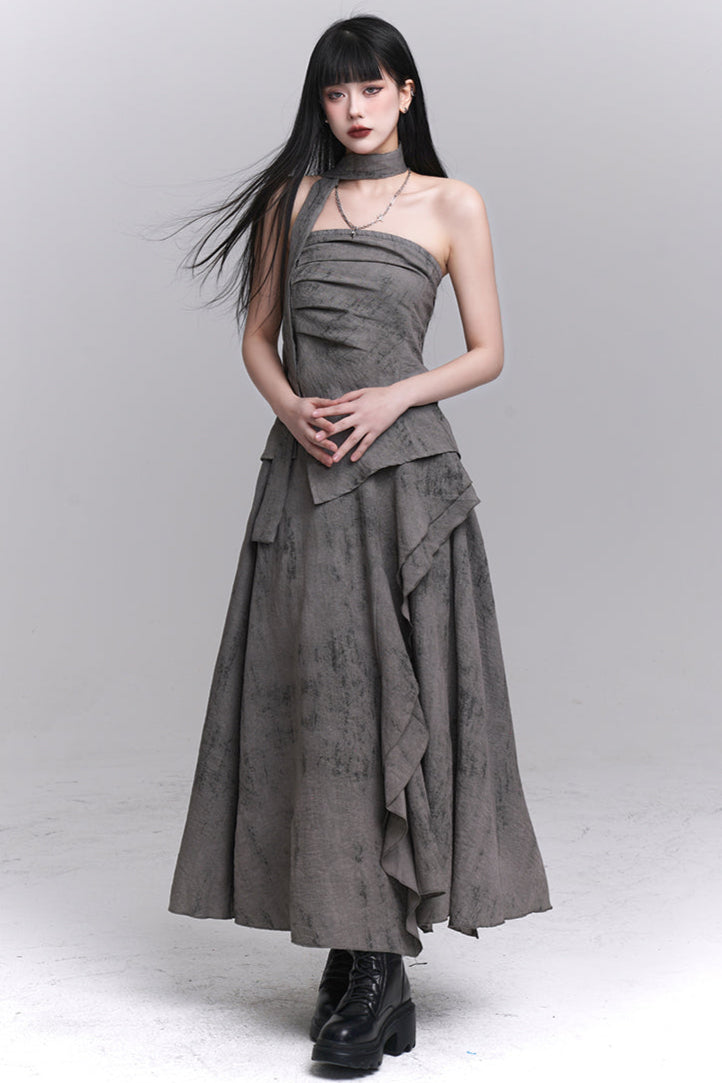 Ash Mode Tube Top + Long Skirt