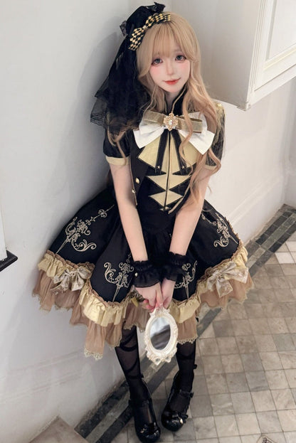 Dark Lolita Dress + Shawl