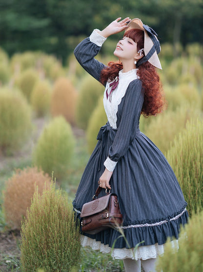 Classical Striped Volume Lolita Dress [pre-order]