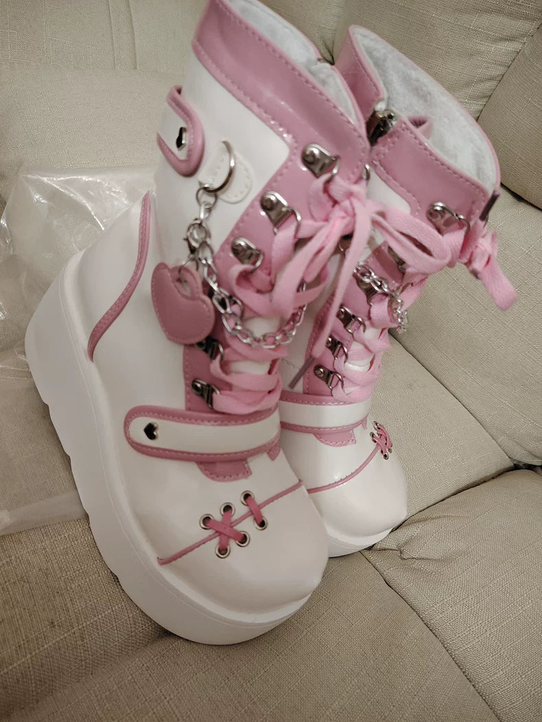 Subculture Mid Calf Half Boots