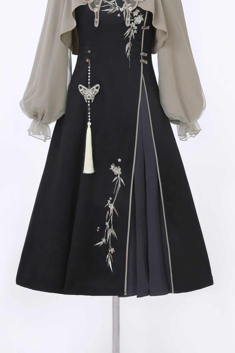 Butterfly Ember Hanfu Dress Set