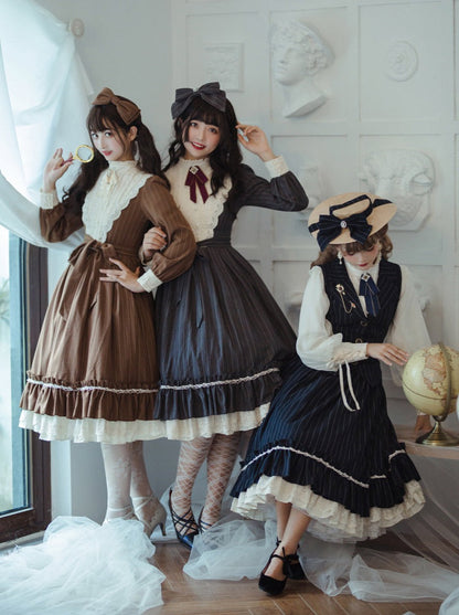 Classical Striped Volume Lolita Dress [pre-order]