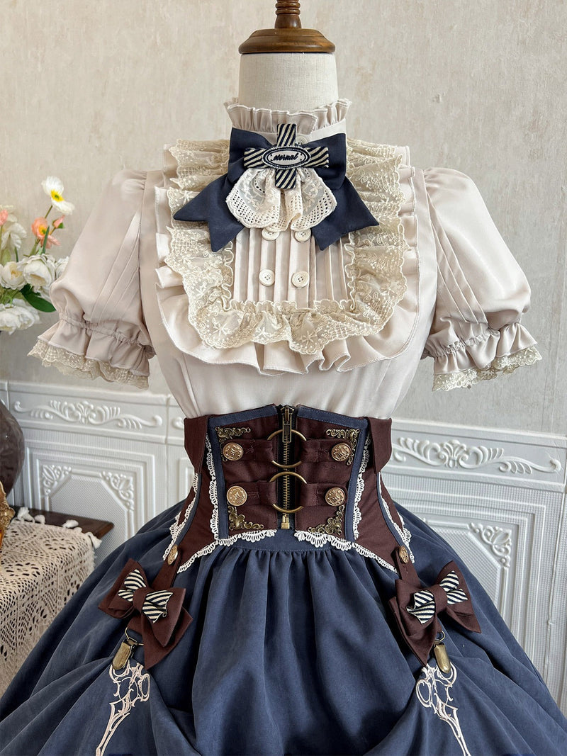 [pre-order] Lolita Retro Shirt + Belt + Skirt