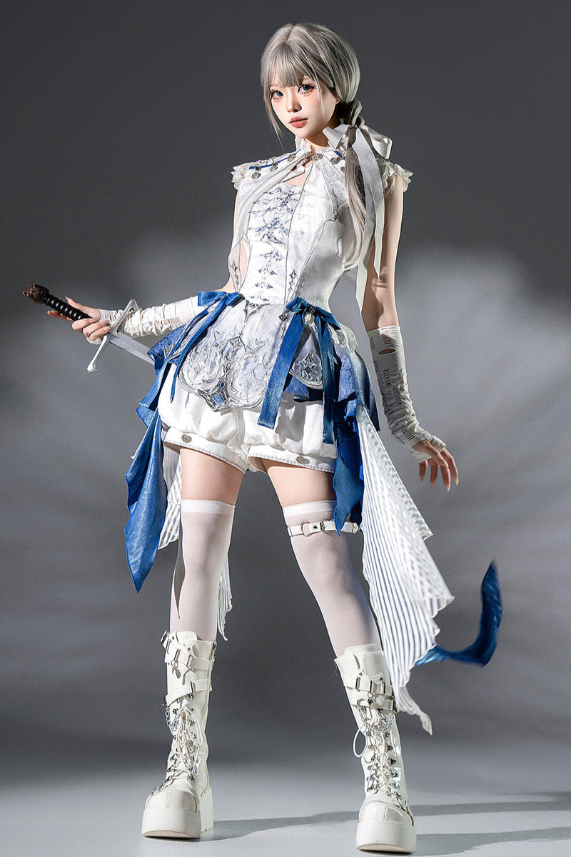[pre-order] Prince Mode Suspender Skirt + Shorts + Shawl