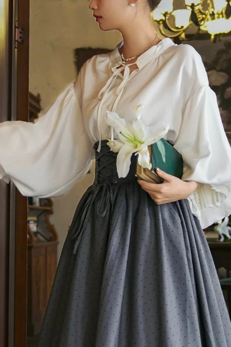 Retro Dream Satin Blouse